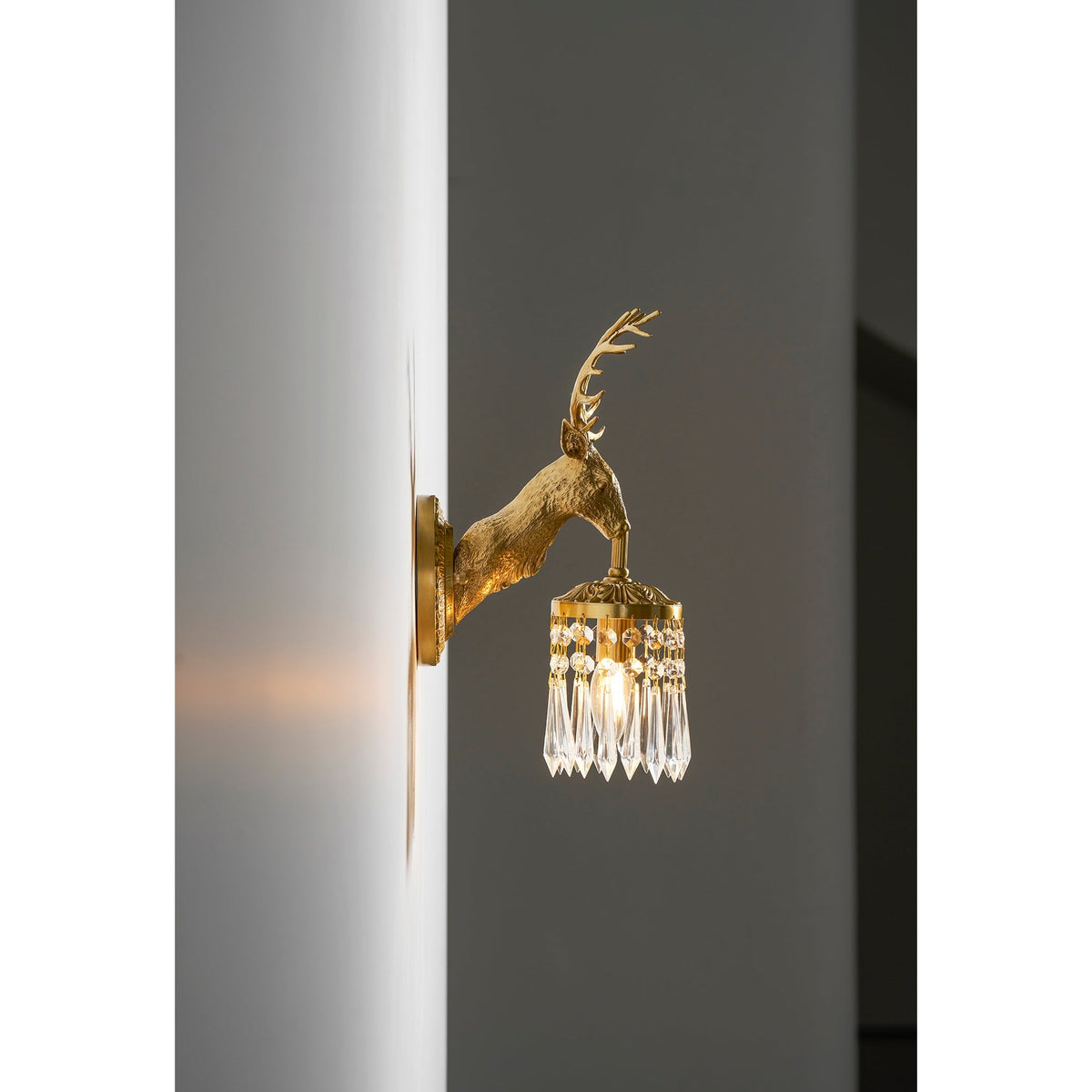Voya Antler Crystal Indoor Wall Light