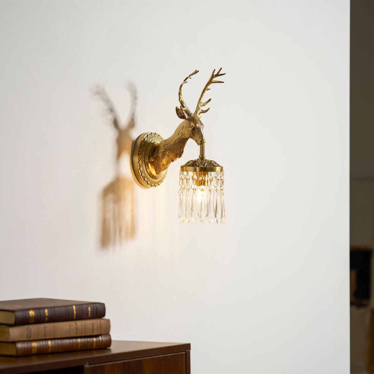 Voya Antler Crystal Indoor Wall Light