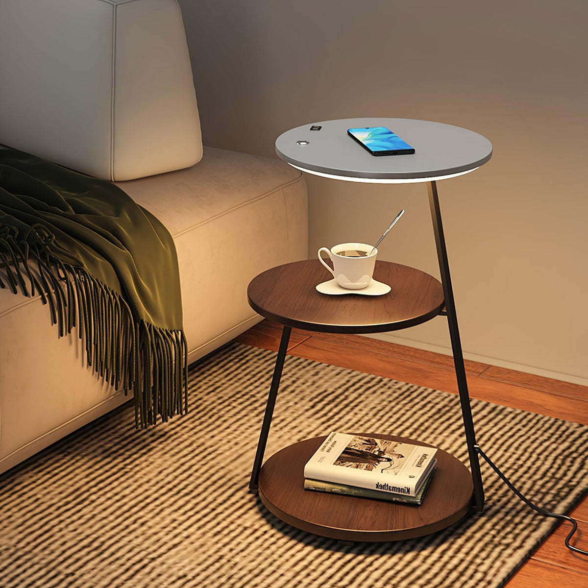 Mard Wood Contemporary Floor Lamp