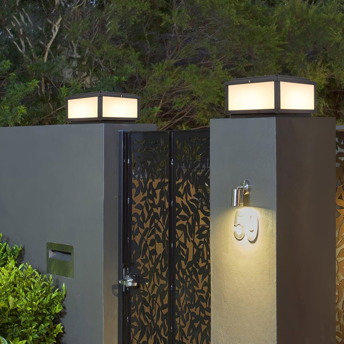 Kavi Steel Contemporary Table Lamp