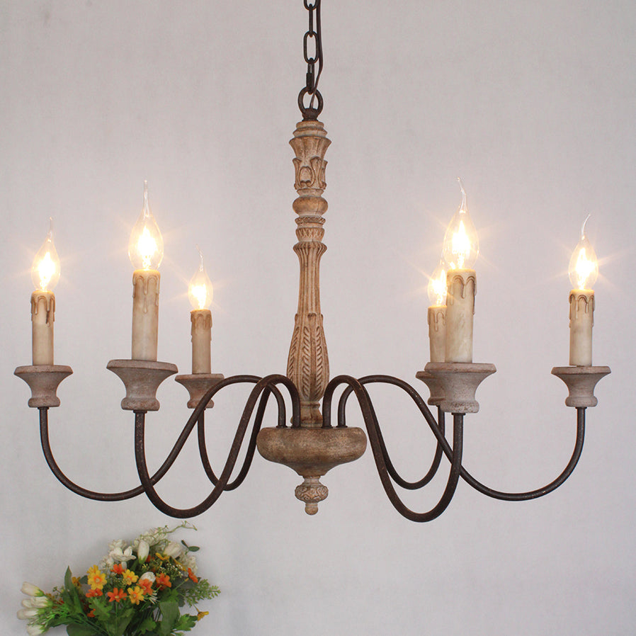 Dumio Wood Chandelier