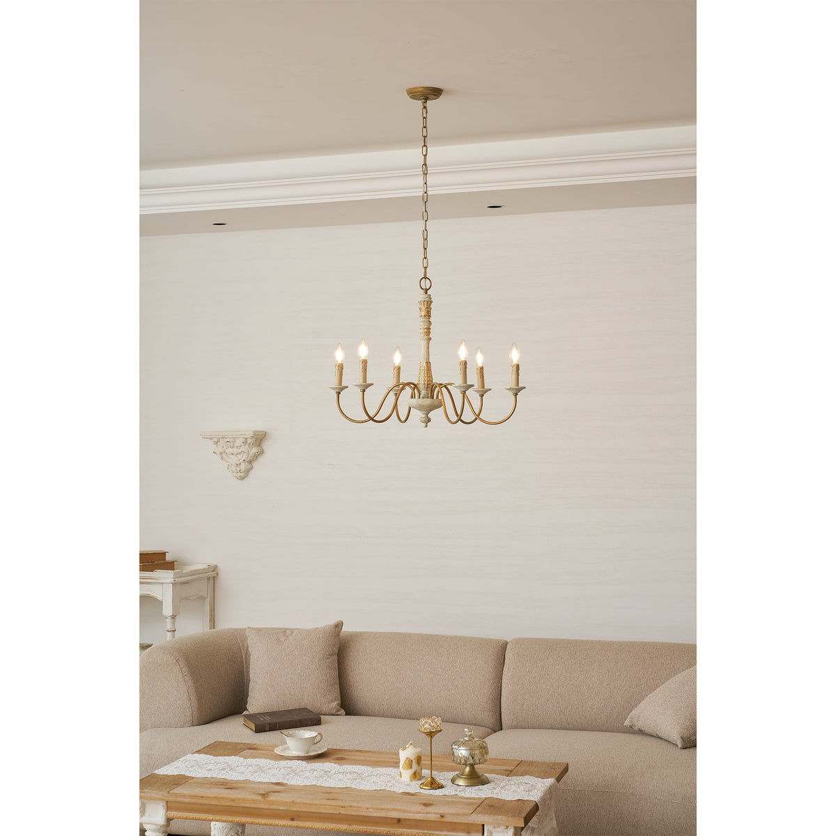 Dumio Wood Chandelier