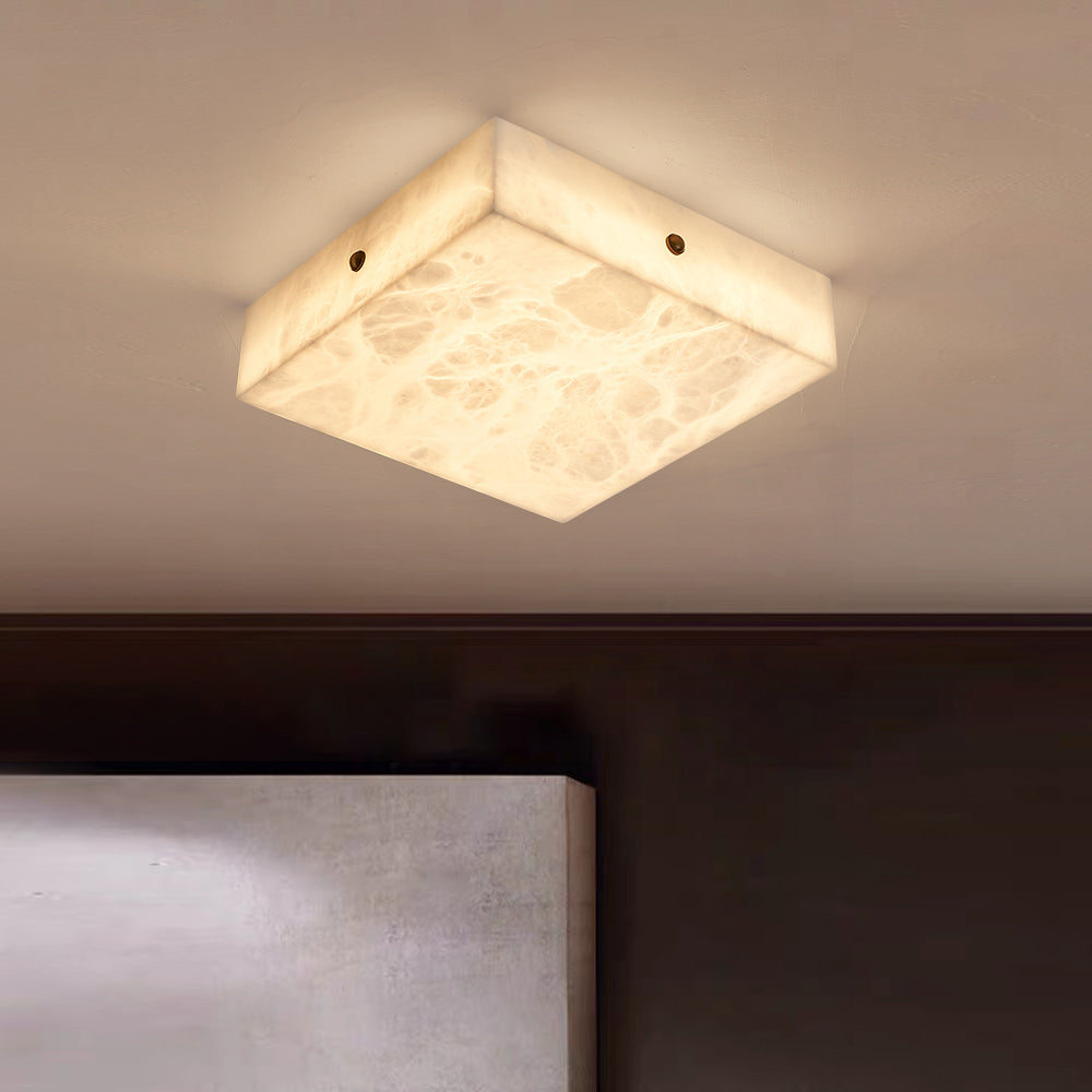 Rauduvys Modern Minimalist Alabaster Ceiling Light