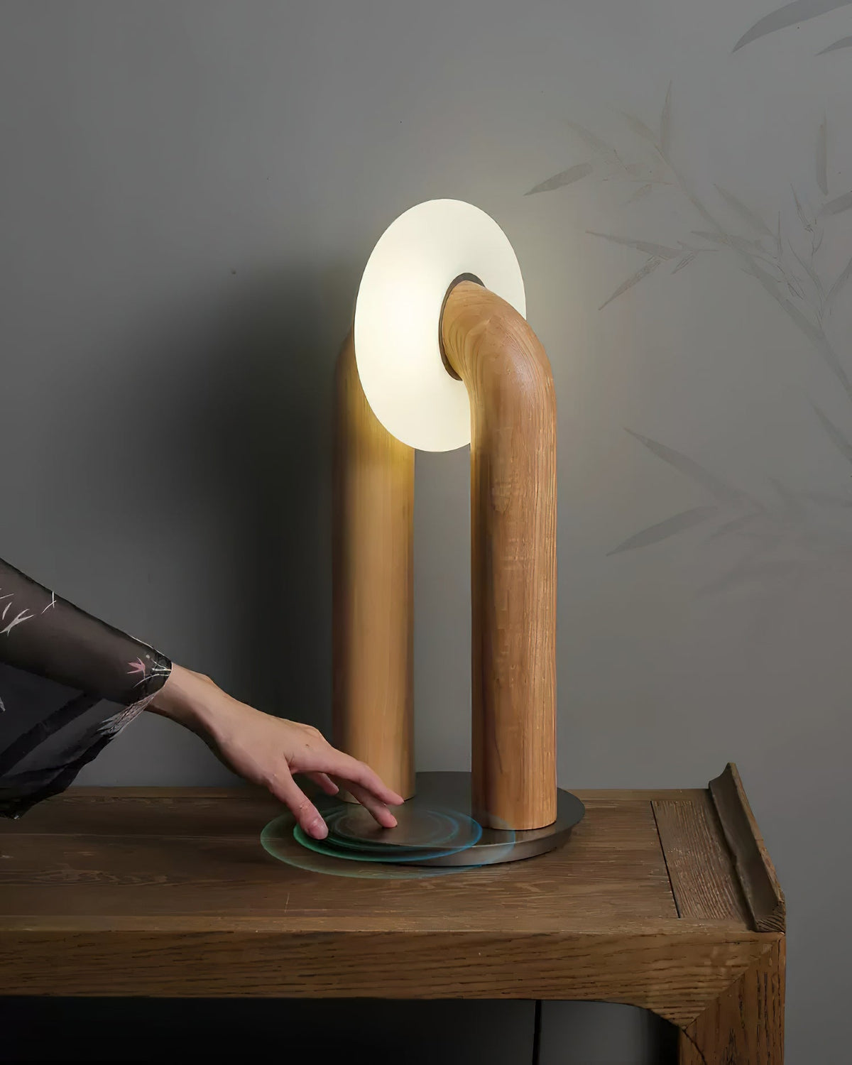 Raelix Wood Vintage Table Lamp