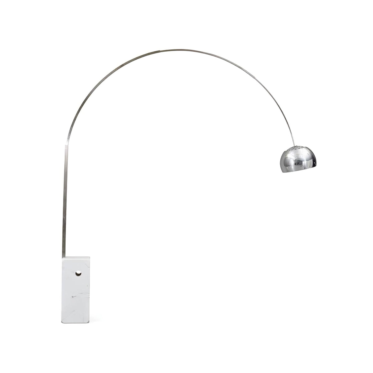 Alevra Steel Marble Floor Lamp