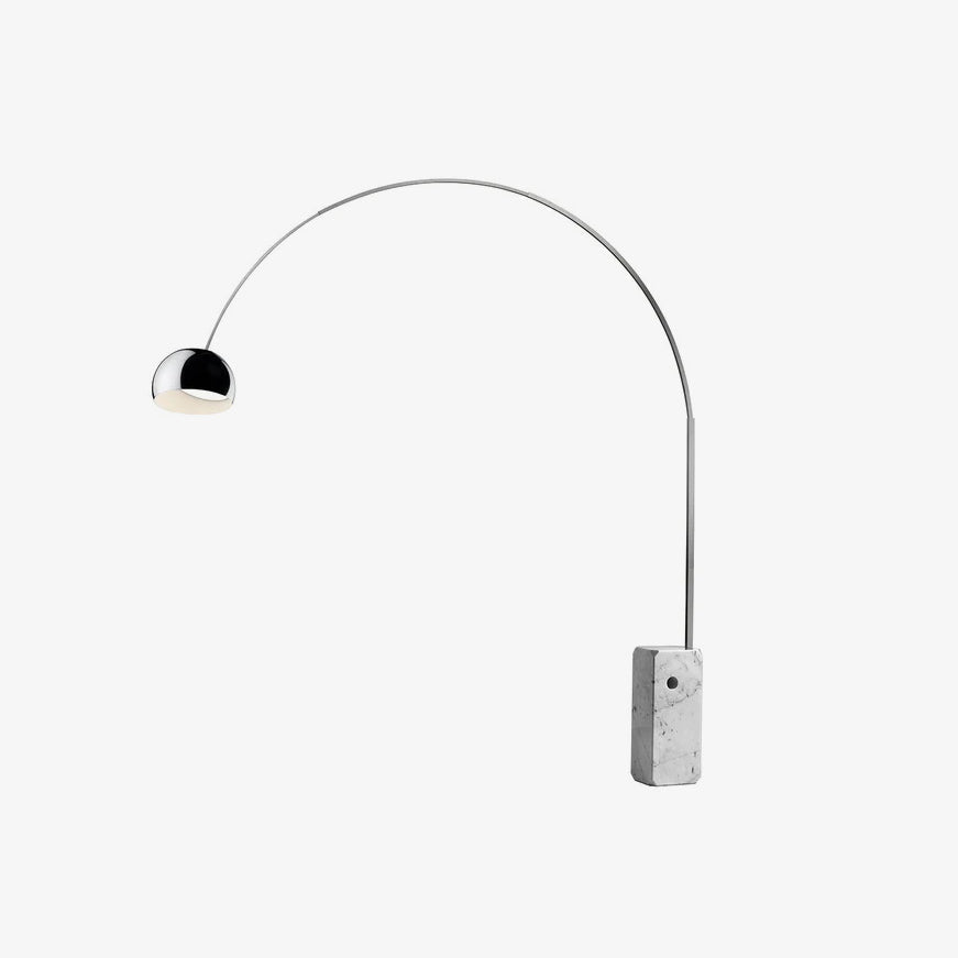 Alevra Steel Marble Floor Lamp
