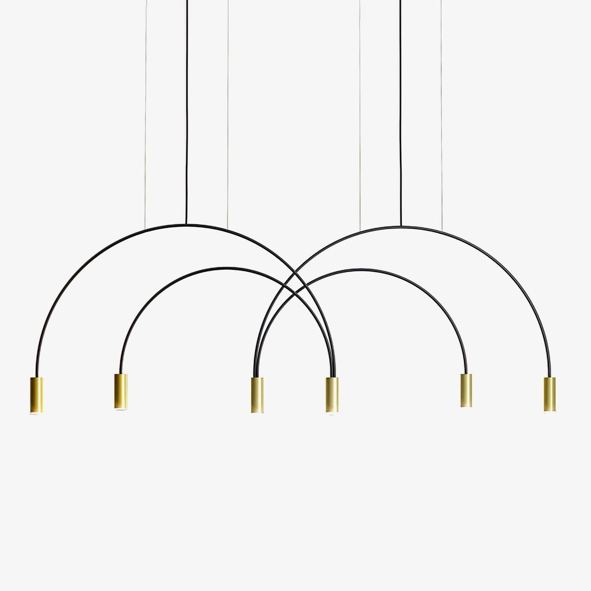 Noriel Pendant Lamp Overlapping Cylinder Minimalist Dining Room