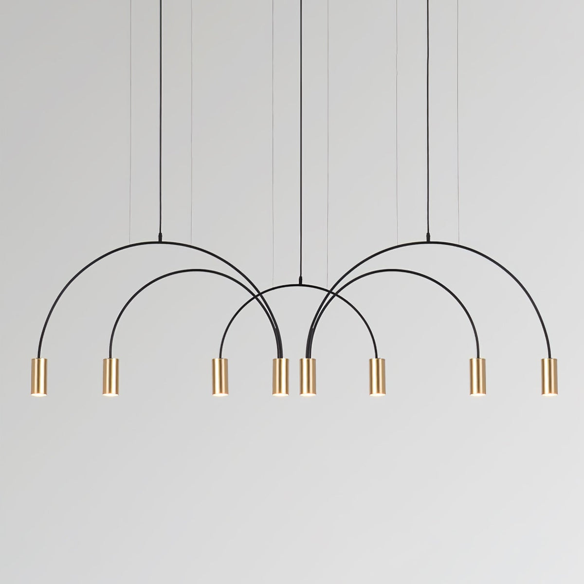 Noriel Pendant Lamp Overlapping Cylinder Minimalist Dining Room