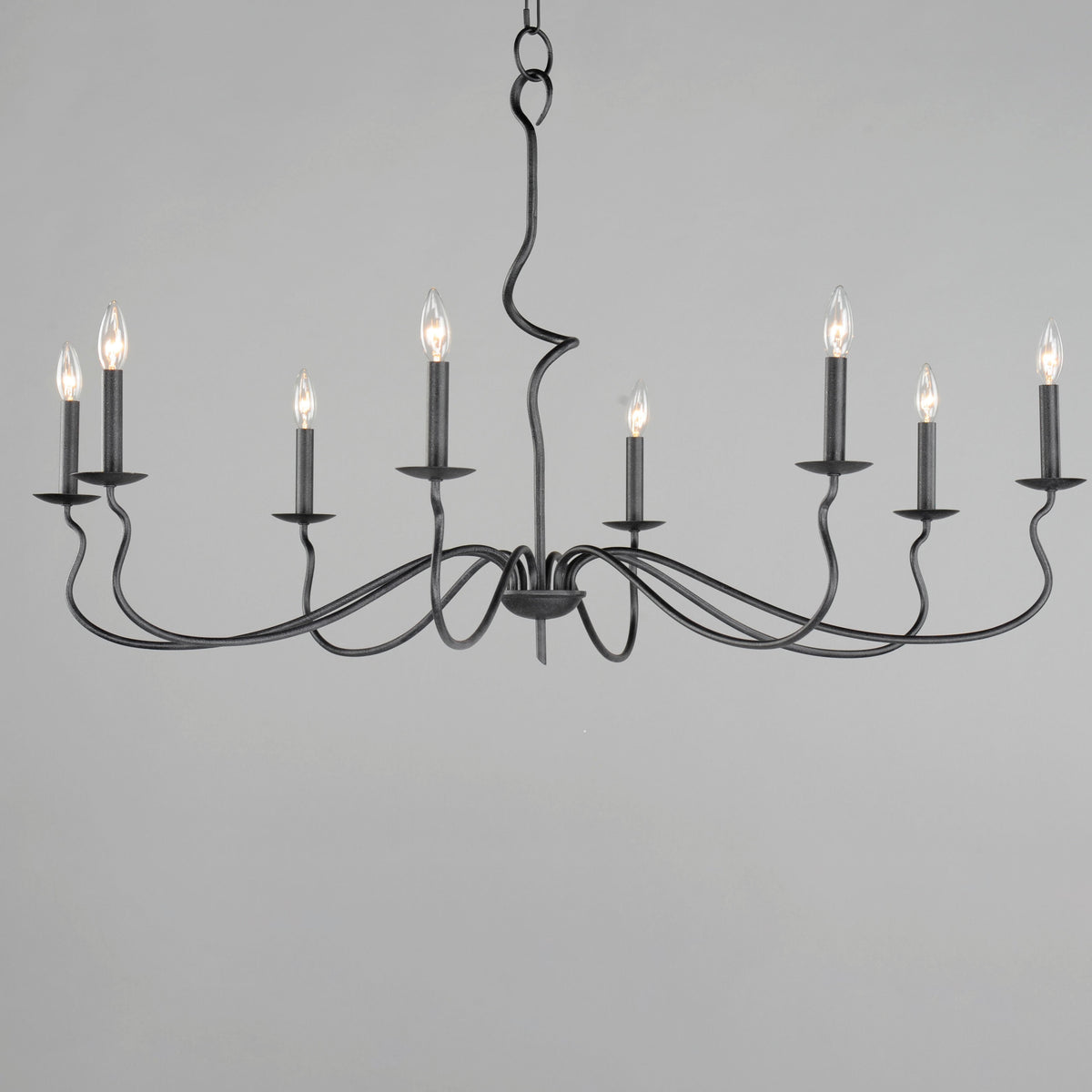 Rauduvyo Modern Minimalist Industrial Metal Chandelier