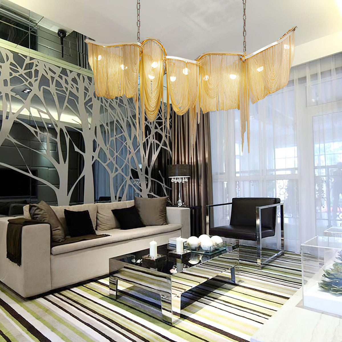 Soleraria Chandelier Tassel Gold