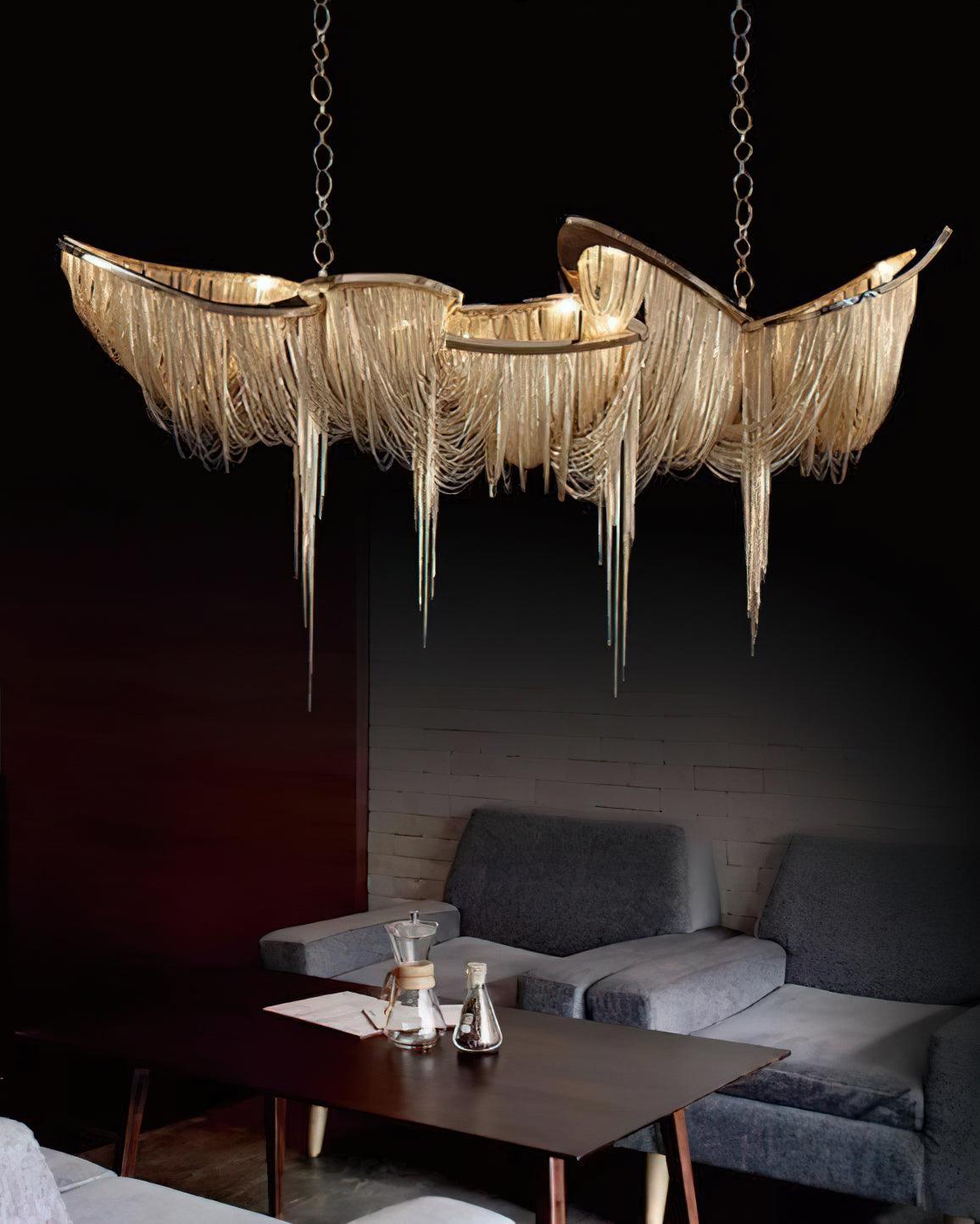 Soleraria Chandelier Tassel Gold