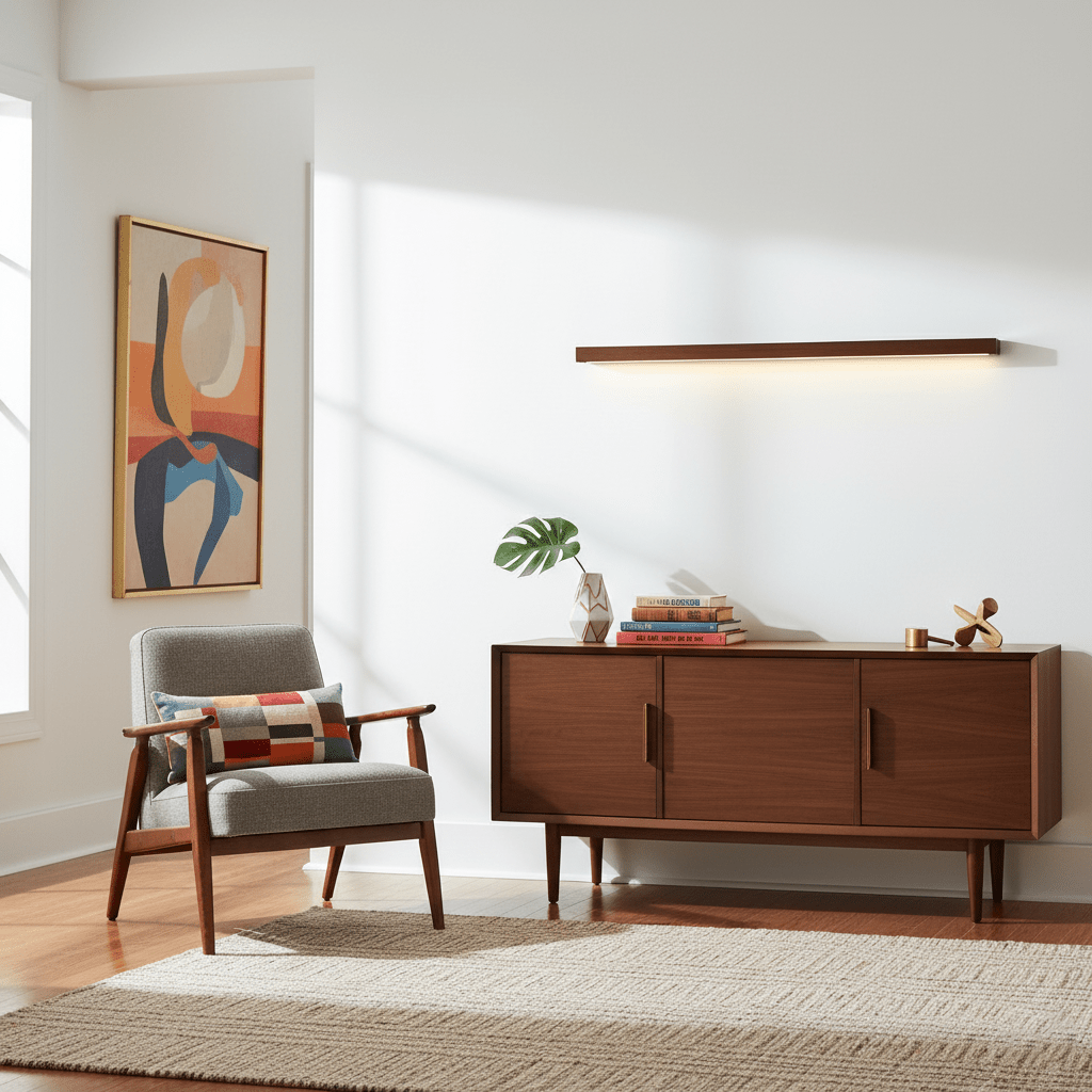 Fepia Linear Wood Indoor Wall Light