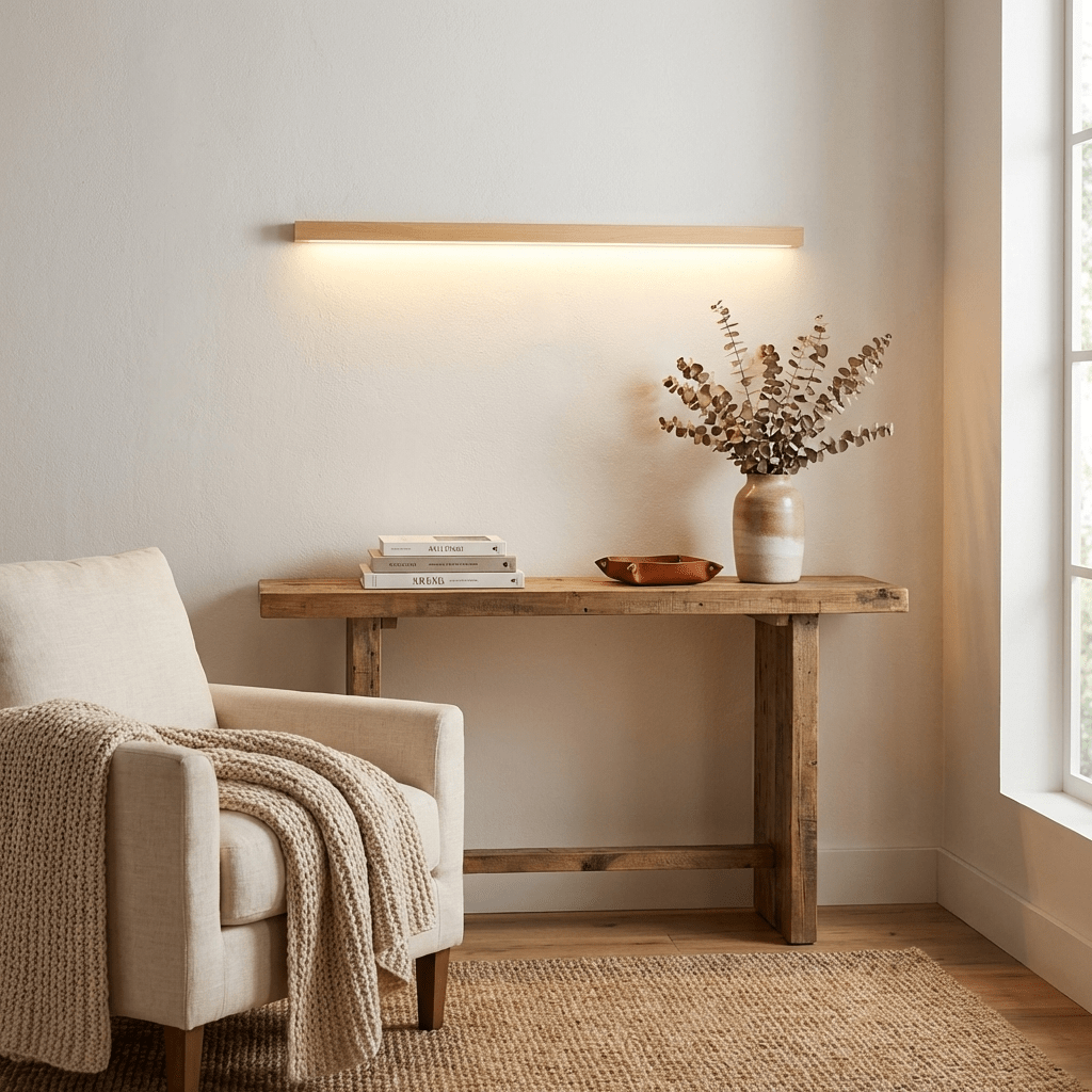 Fepia Linear Wood Indoor Wall Light