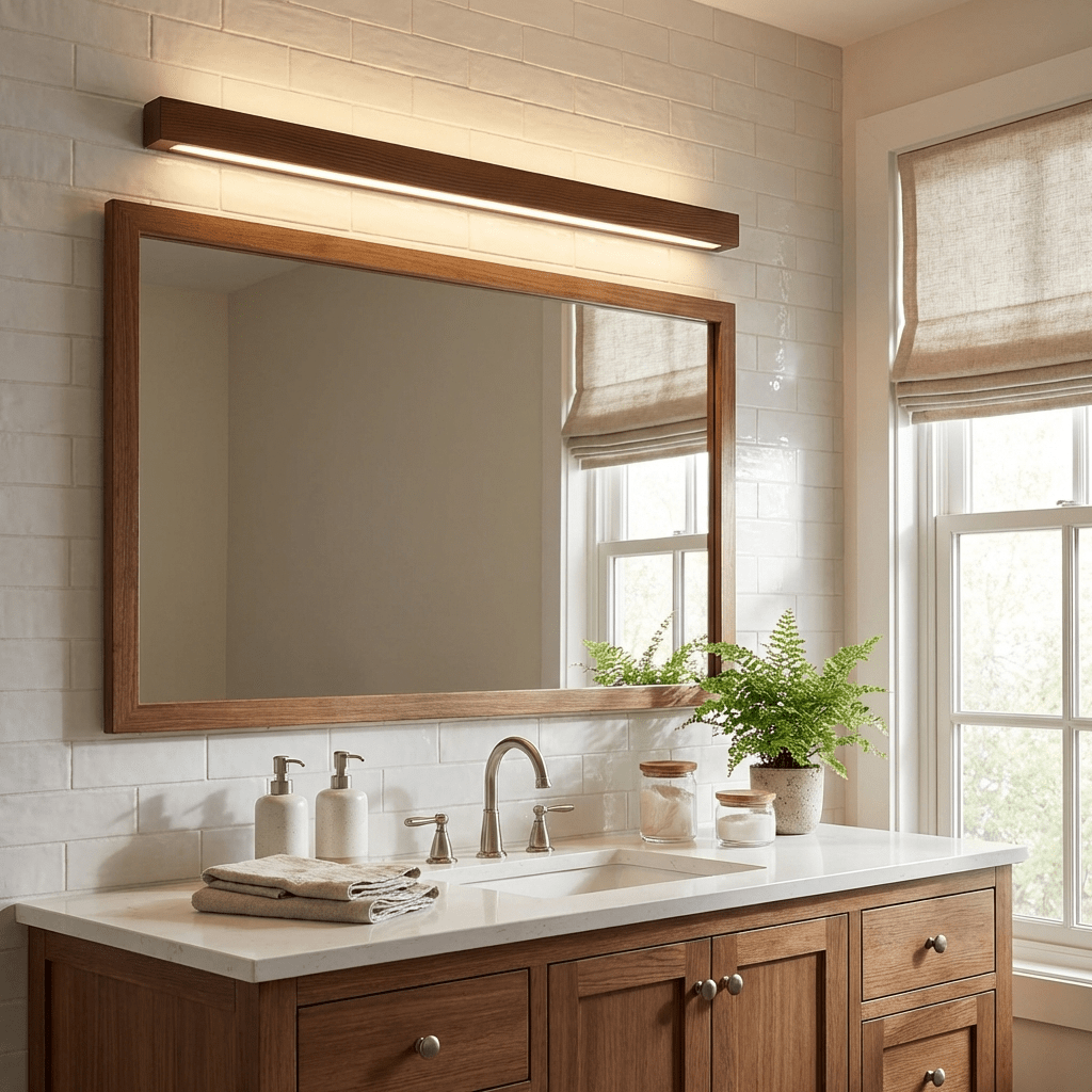 Fepia Linear Wood Indoor Wall Light