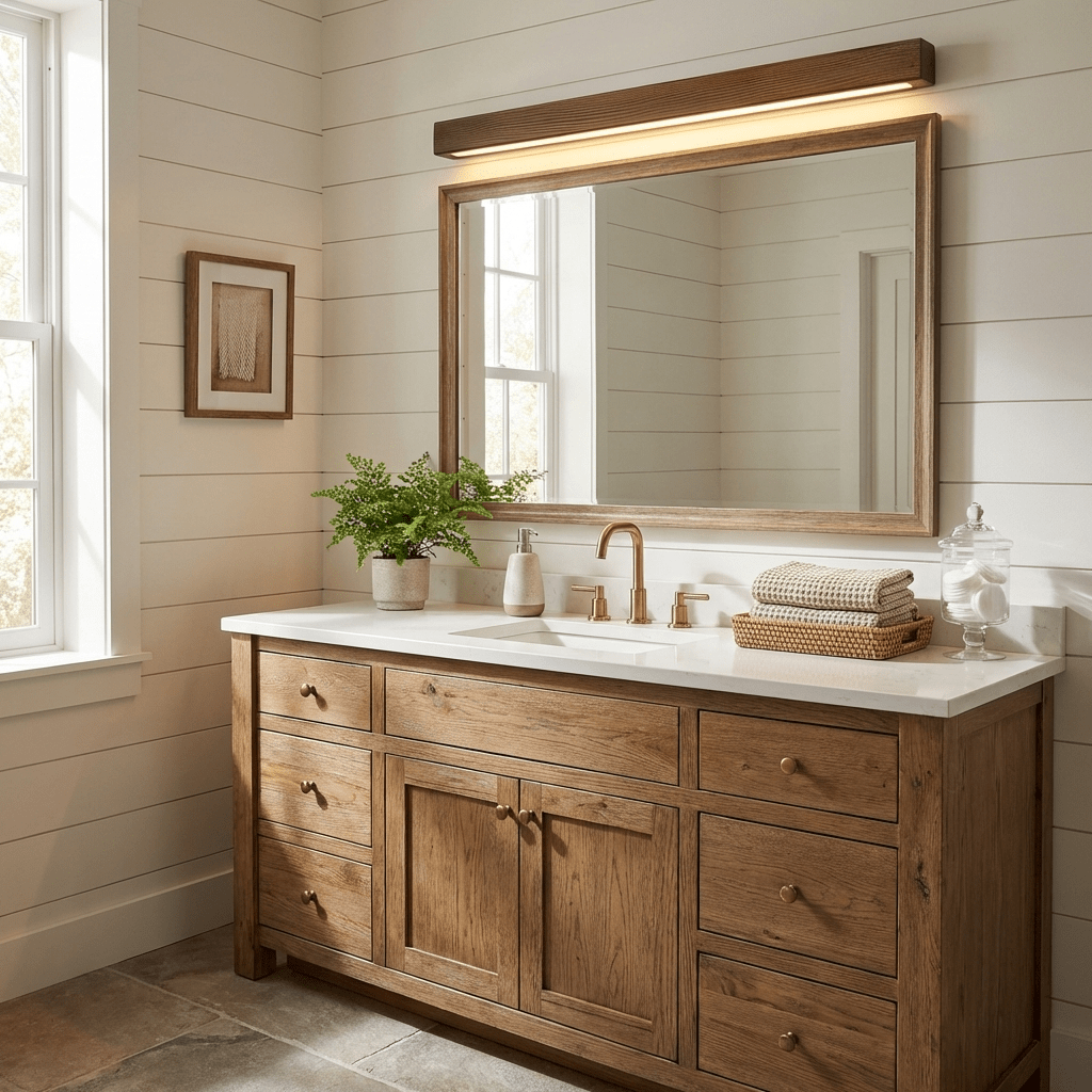 Fepia Linear Wood Indoor Wall Light
