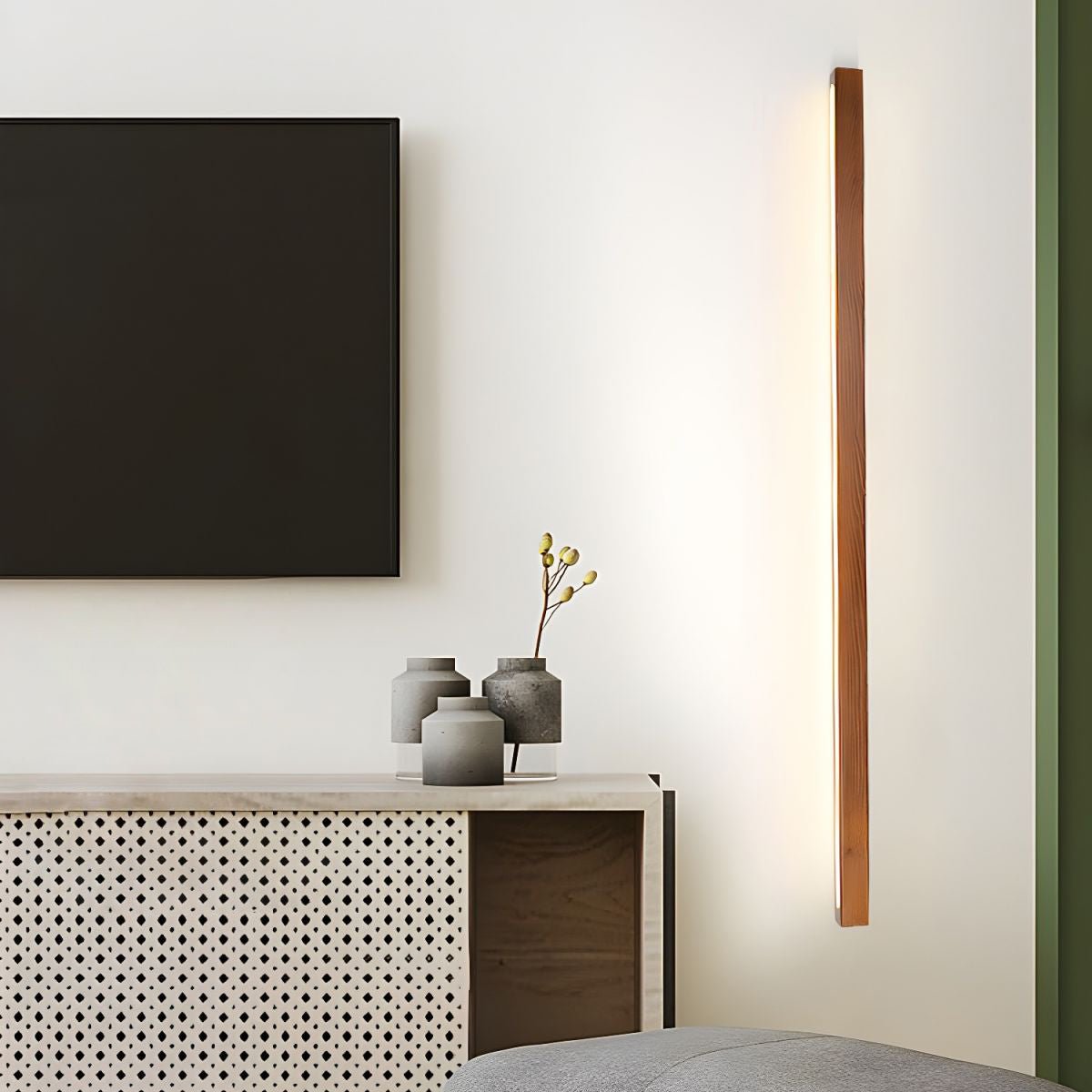 Fepia Linear Wood Indoor Wall Light