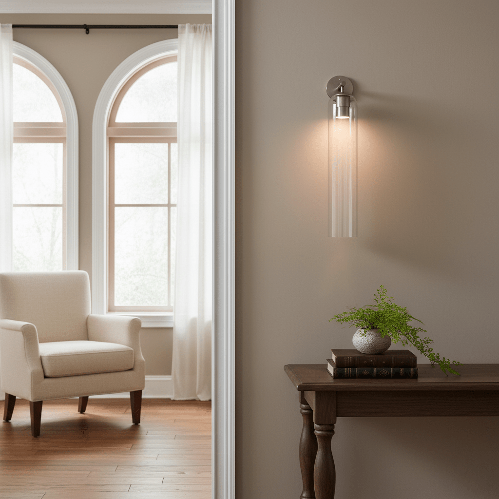 Peli Glass Indoor Wall Light