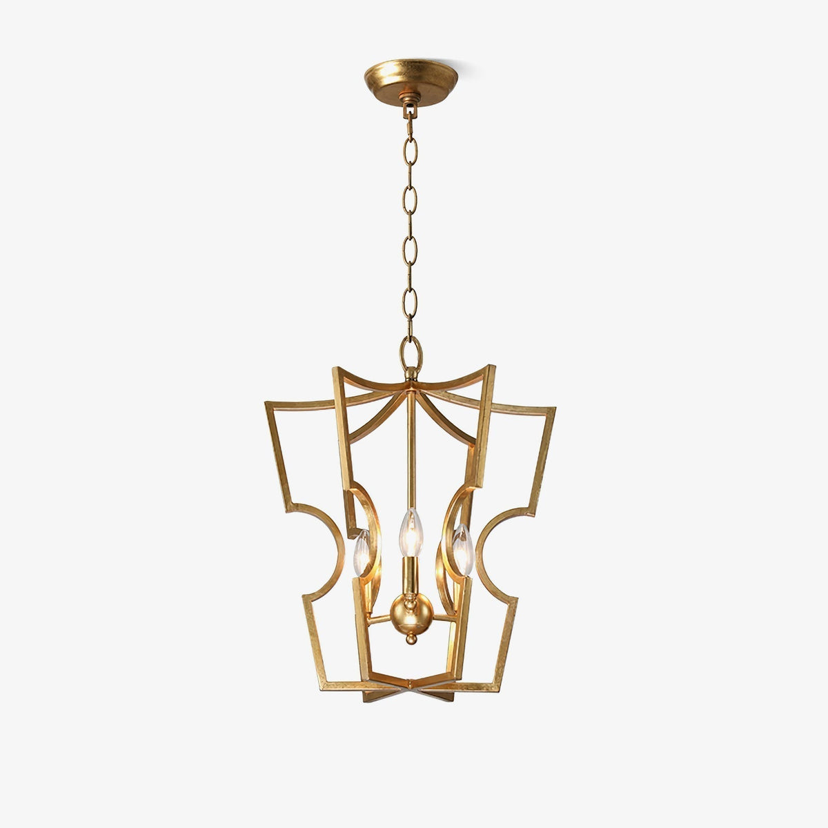 Niroxa Chandelier Gold Lantern Frame