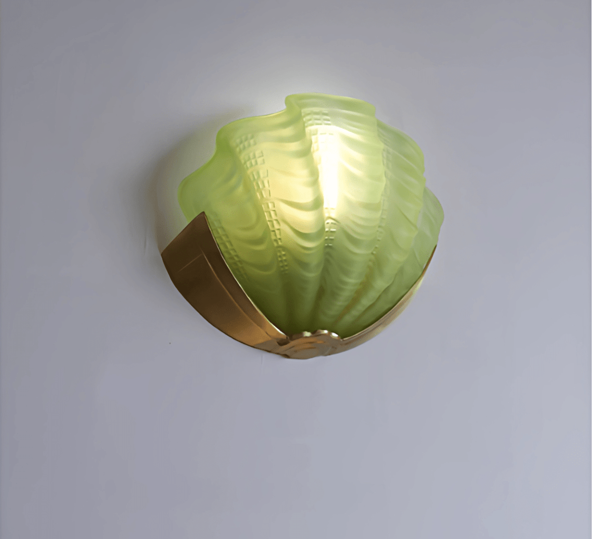 Nico Art Deco Glass Scallop Wall Light