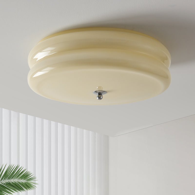 Hinik Glass Flush Mount Ceiling Light