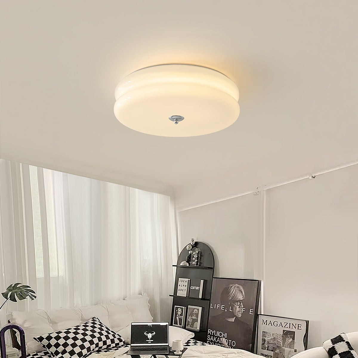 Eirinine Ceiling Light Art Deco Vintage Glass
