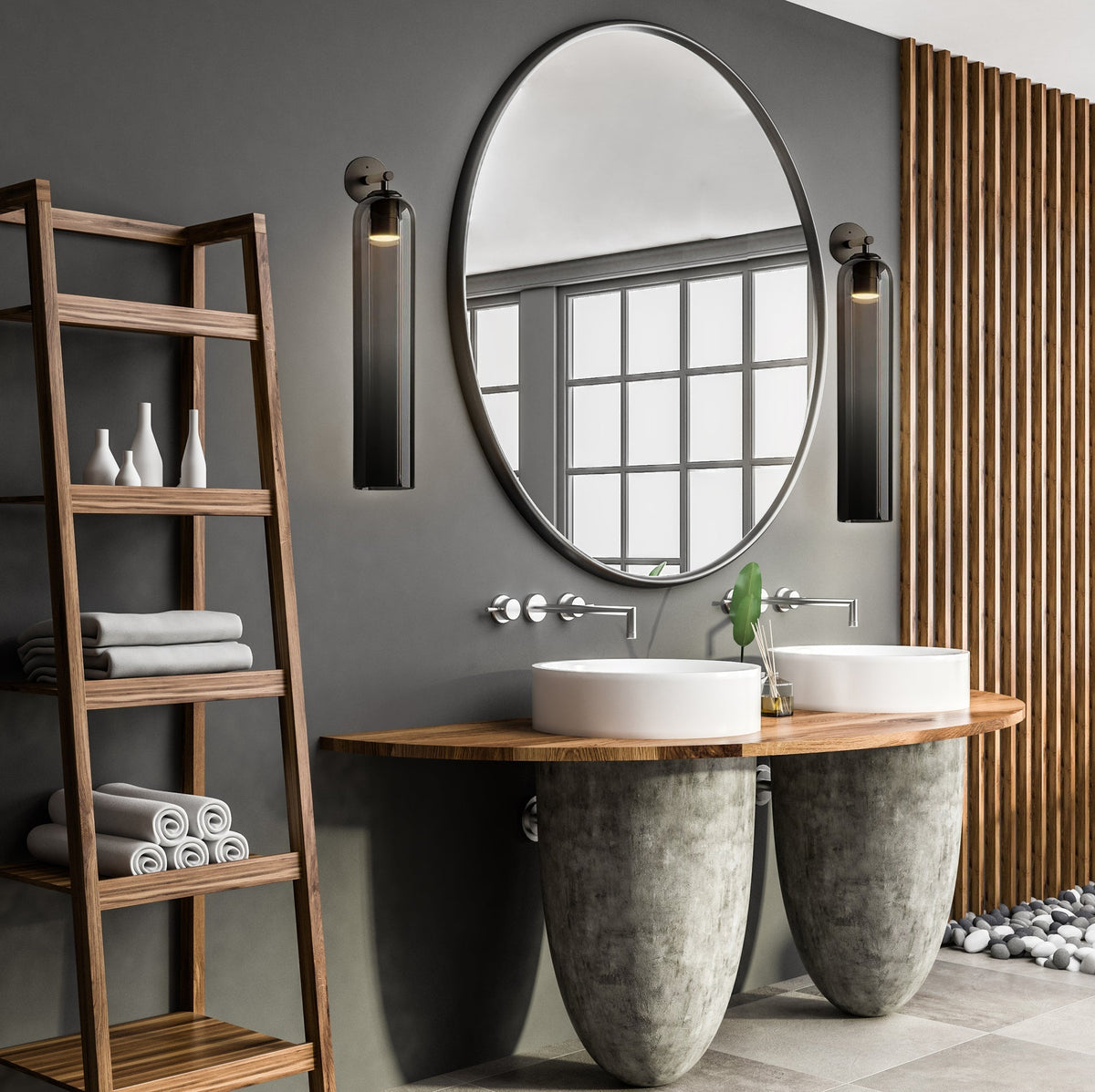 Peli Glass Indoor Wall Light