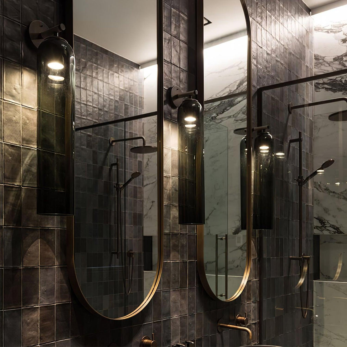Peli Glass Indoor Wall Light