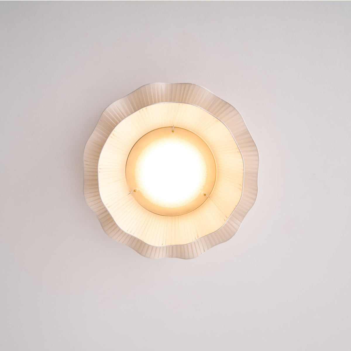 Yiuma Fabric Wave Flush Mount Ceiling Light