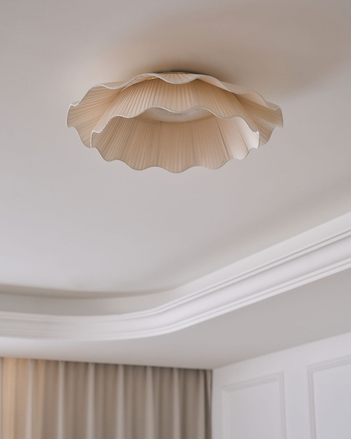 Yiuma Fabric Wave Flush Mount Ceiling Light