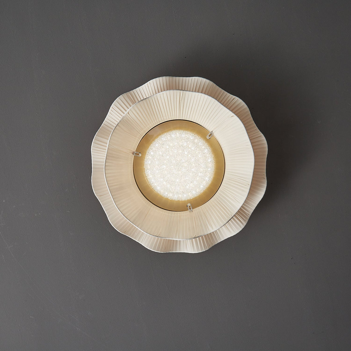 Yiuma Fabric Wave Flush Mount Ceiling Light