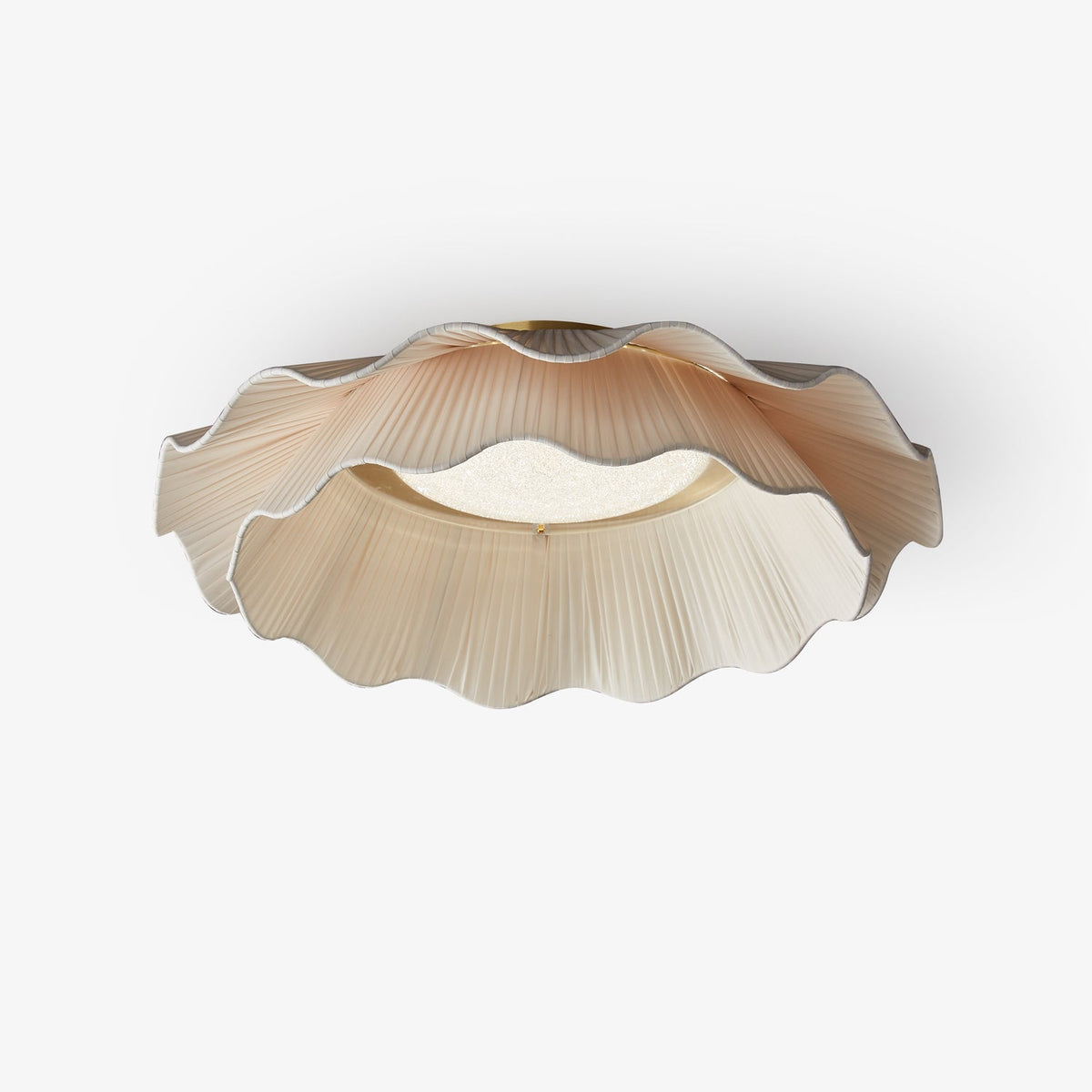 Yiuma Fabric Wave Flush Mount Ceiling Light