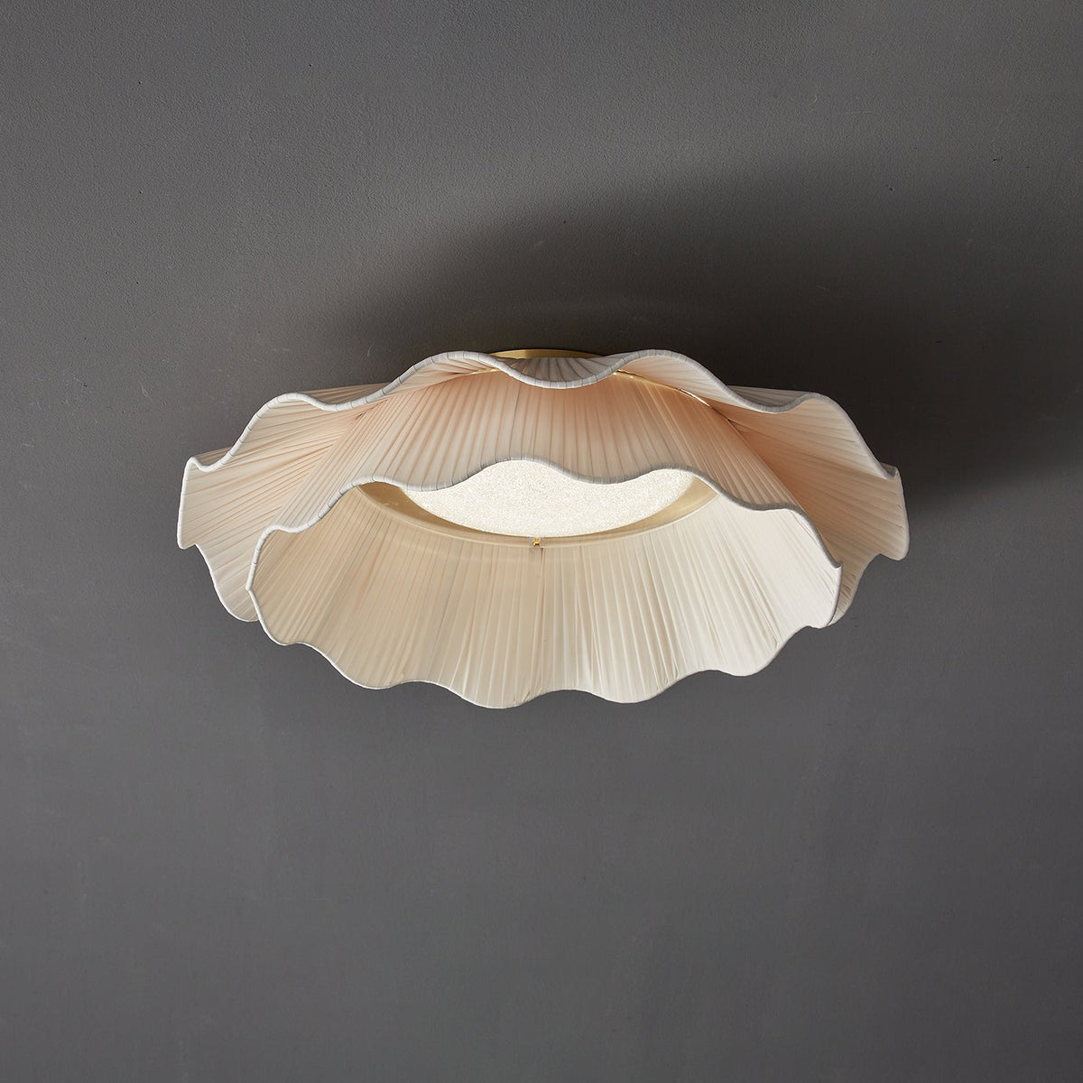 Yiuma Fabric Wave Flush Mount Ceiling Light