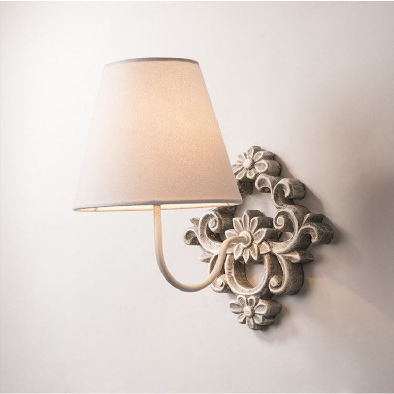 Alvuvys Modern Premium Elegance Fabric Metal Wall Lamp