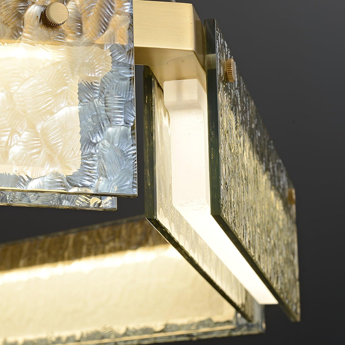 Hexa Luxury Glass LED Chandelier