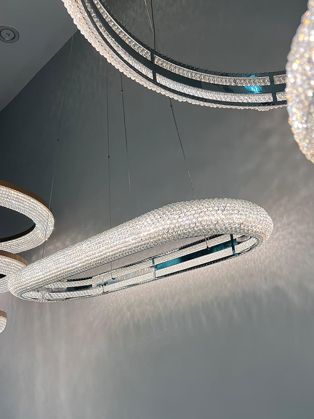 Vazorora Modern Minimalist Ring Crystal Chandelier