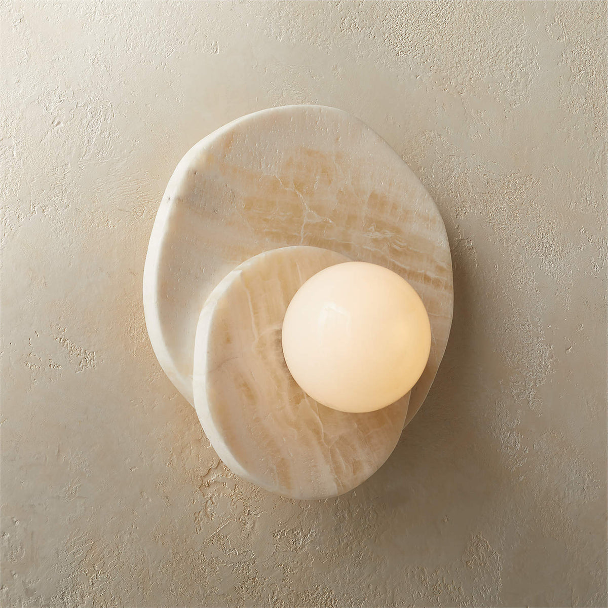 Astr Modern Minimalist Unique Stone Glass Wall Lamp