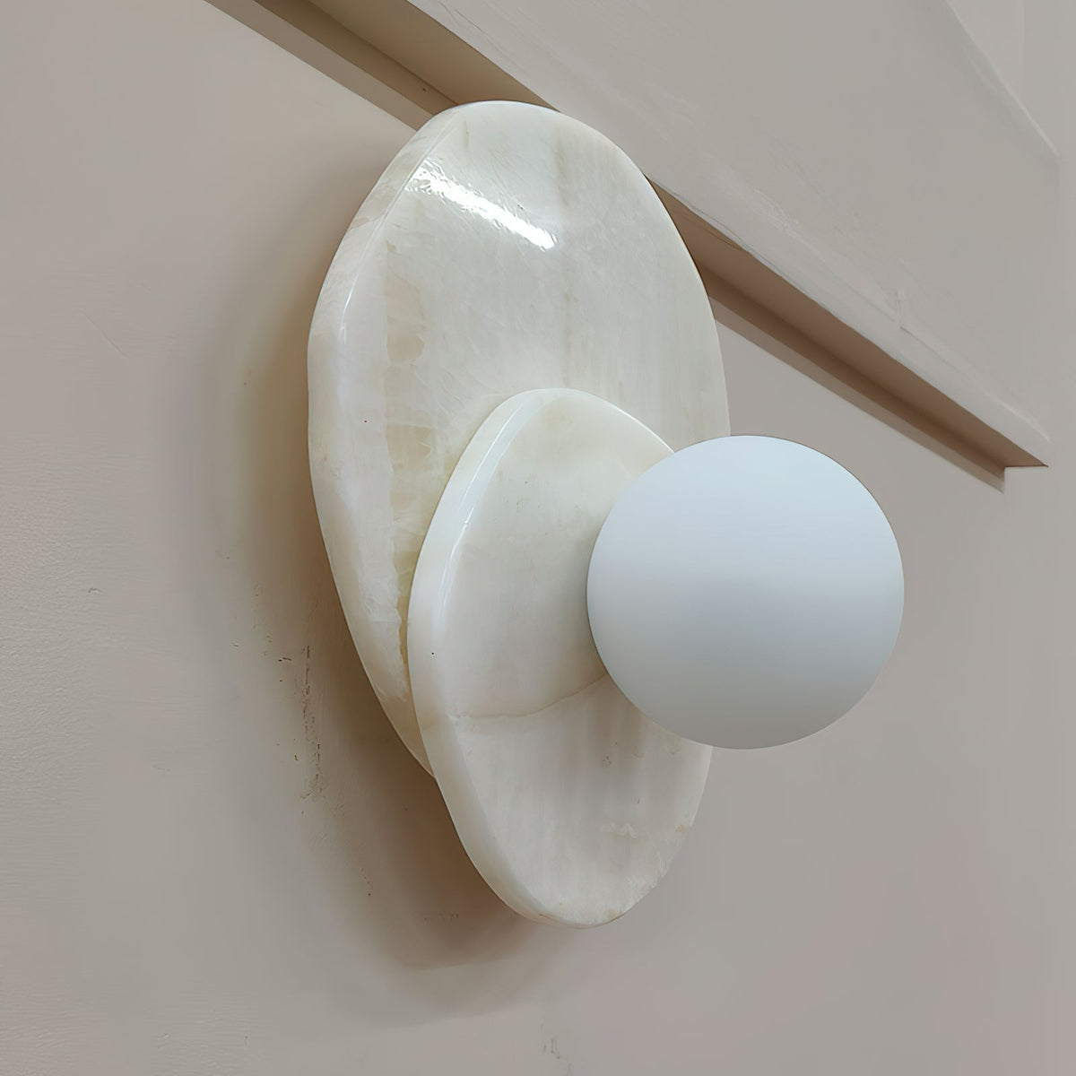 Astr Modern Minimalist Unique Stone Glass Wall Lamp