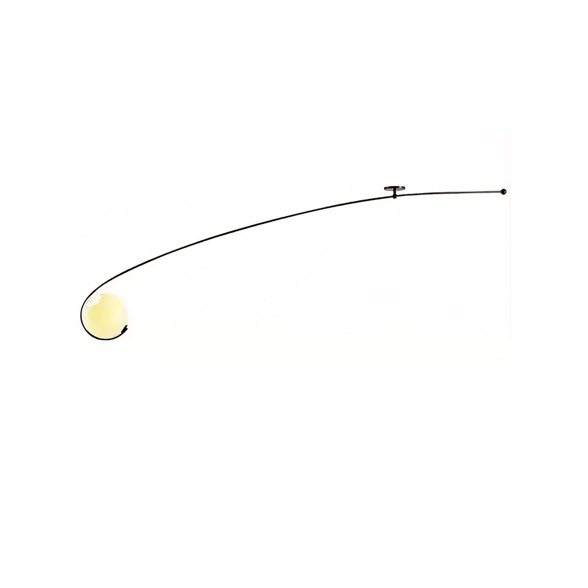Elsoris Modern Minimalist Curve Glass Ceiling Lamp