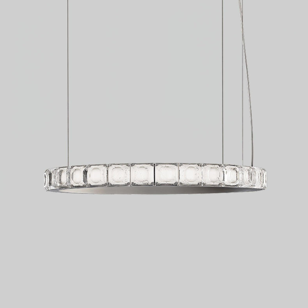 Avzorion Modern Minimalist Ring Glass Chandelier