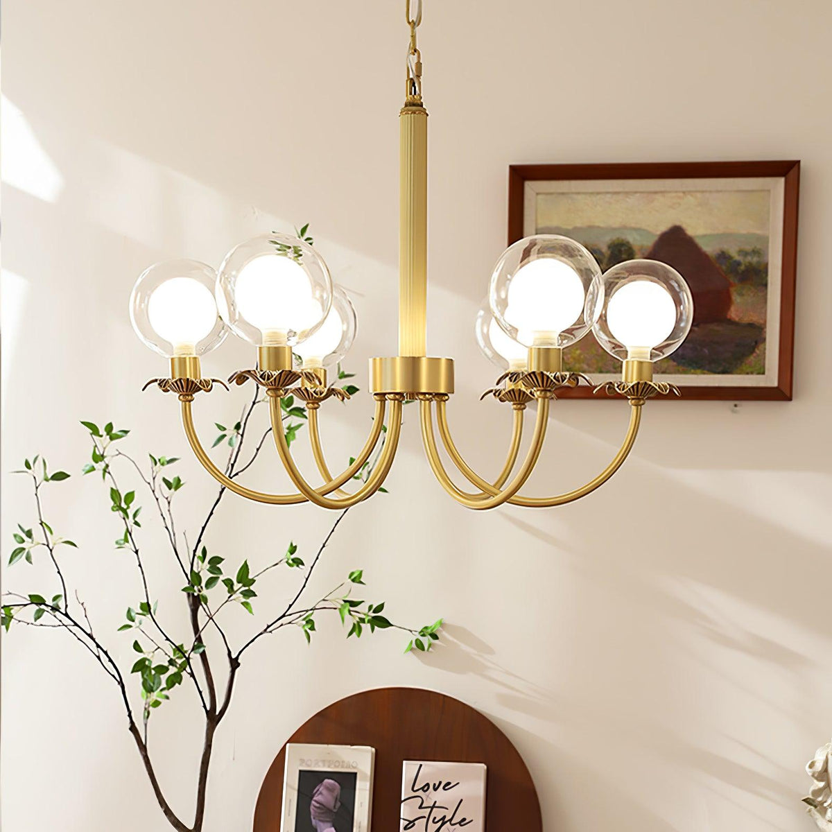 Crown Classic Glass Chandelier
