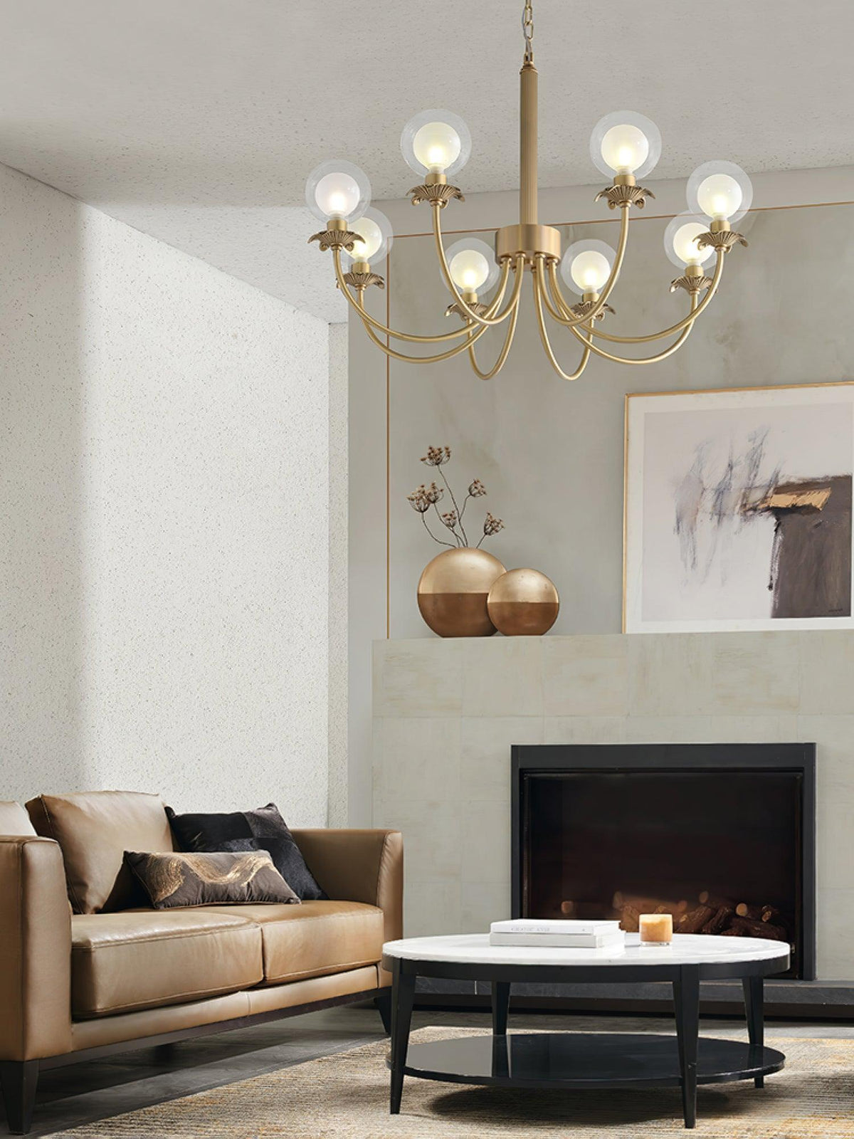 Crown Classic Glass Chandelier