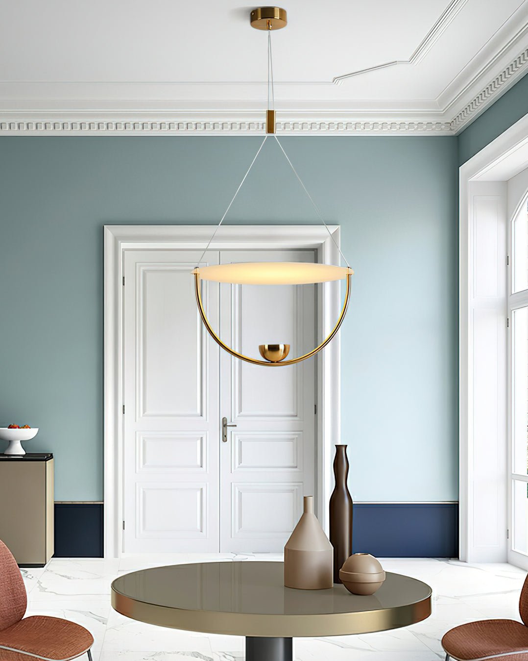 Vecaros Modern Minimalist Disc Pendant Lamp