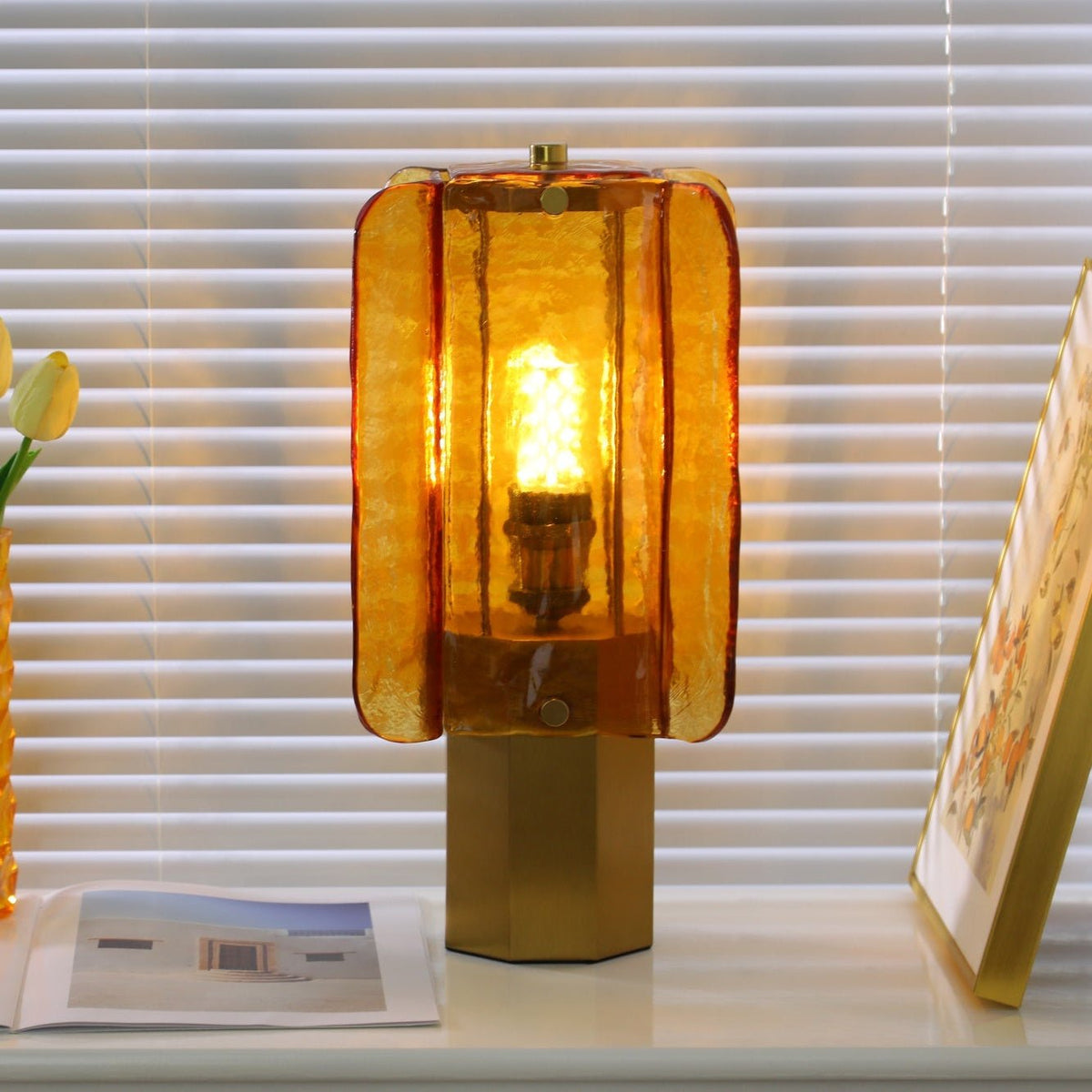 Aurelia Modern Glass Table Lamp