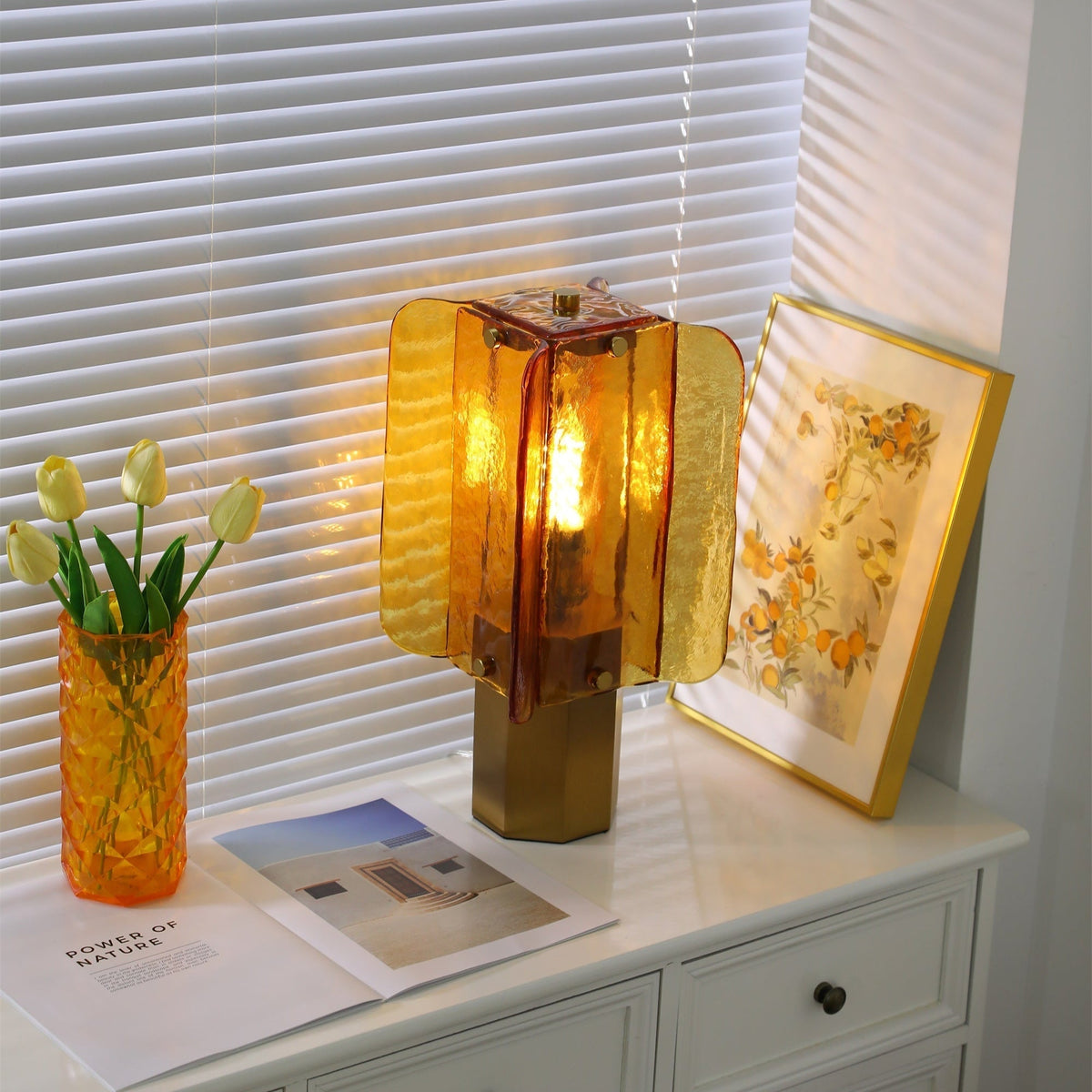 Aurelia Modern Glass Table Lamp