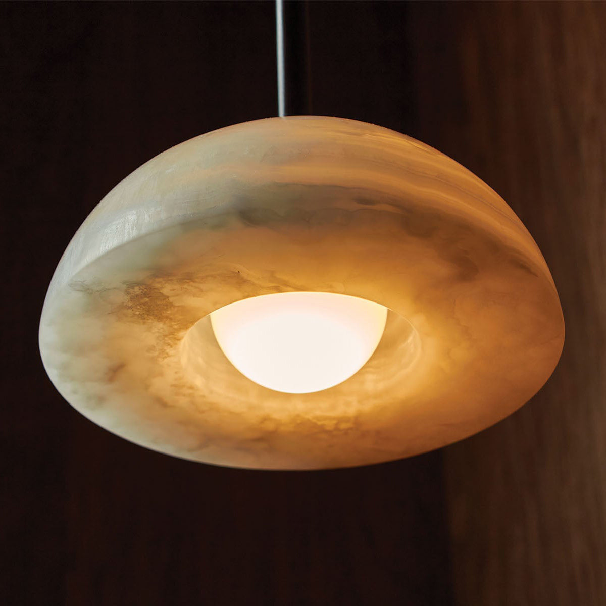 Eronex Modern Minimalist Elegance Brass Glass Pendant Lamp