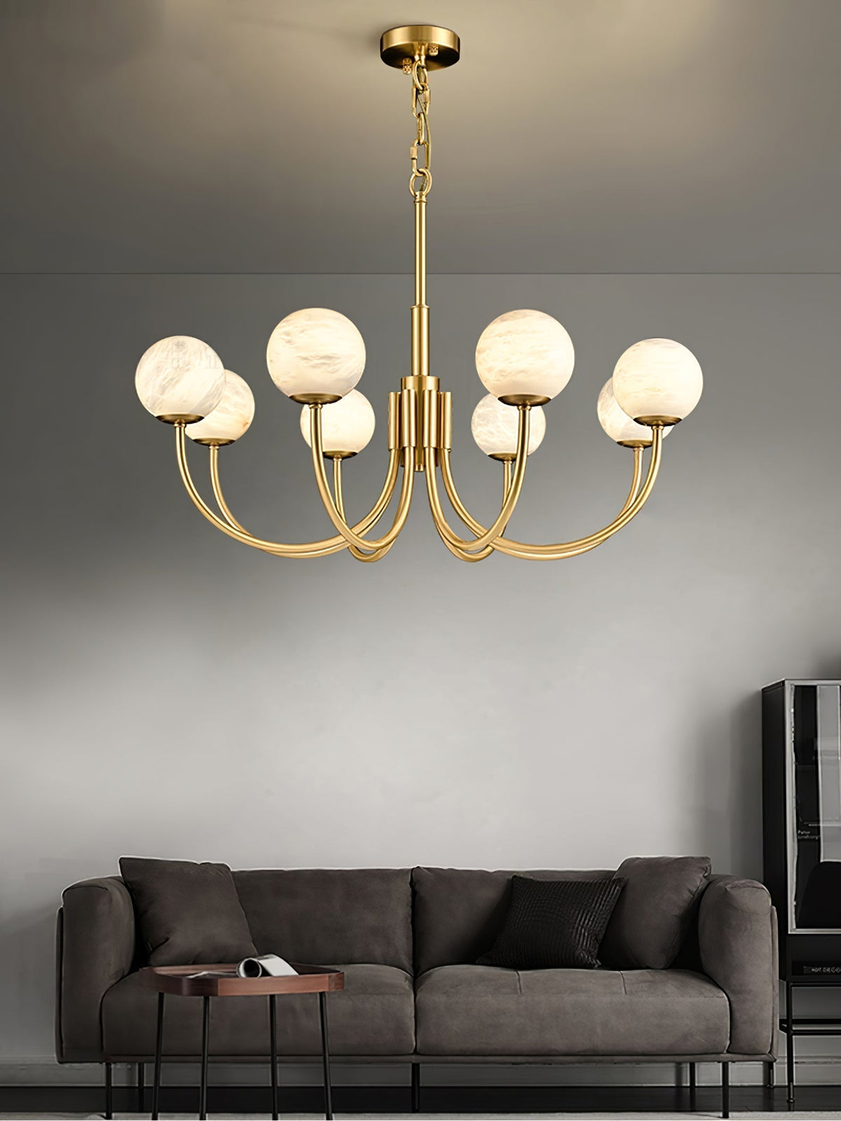 Alira Vintage Alabaster Chandelier Light
