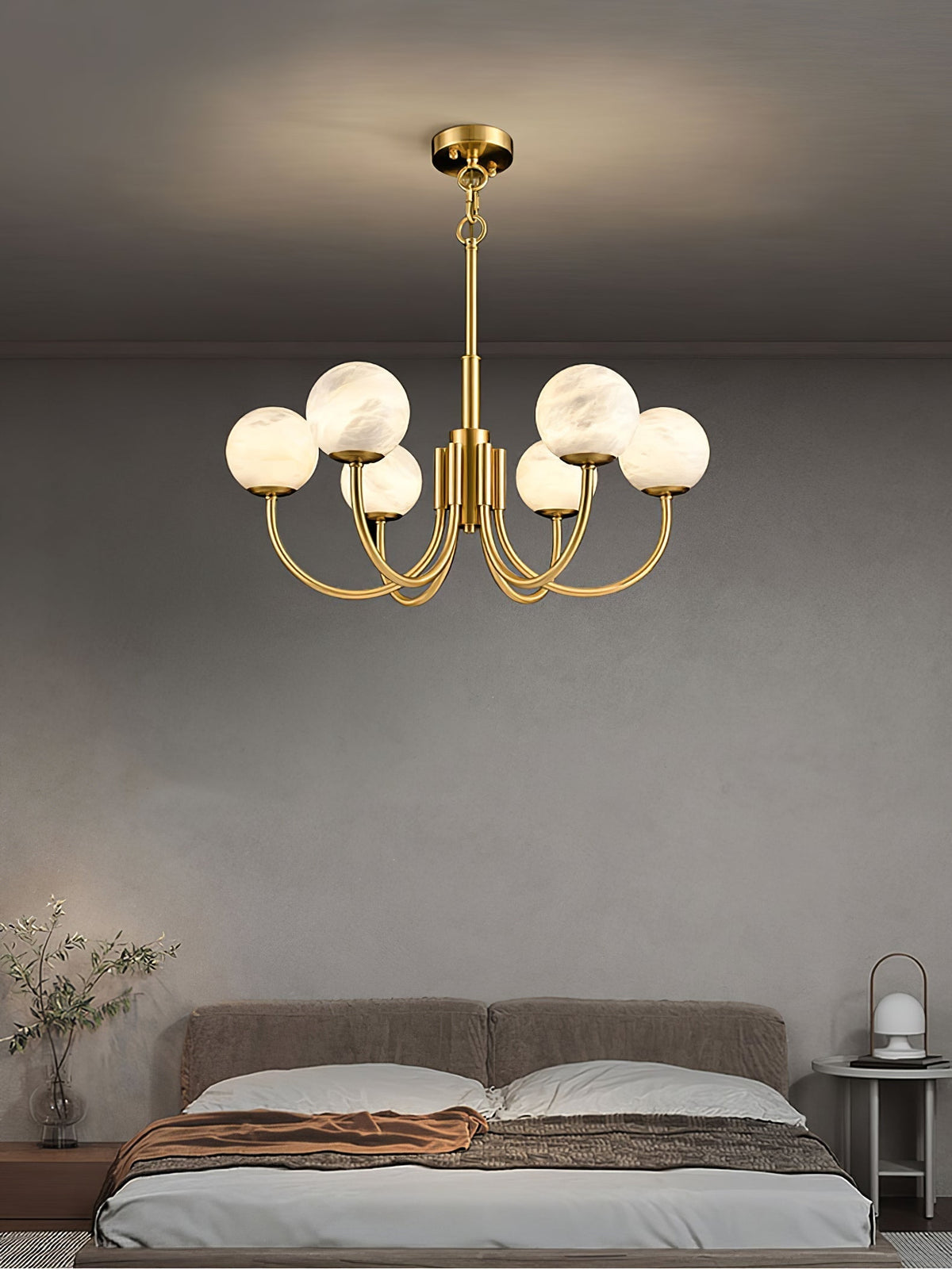Alira Vintage Alabaster Chandelier Light
