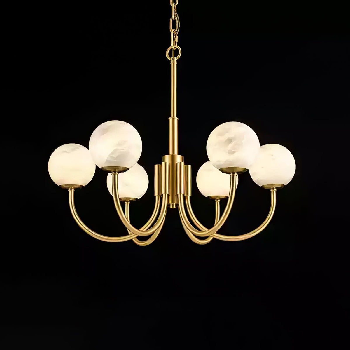 Alira Vintage Alabaster Chandelier Light