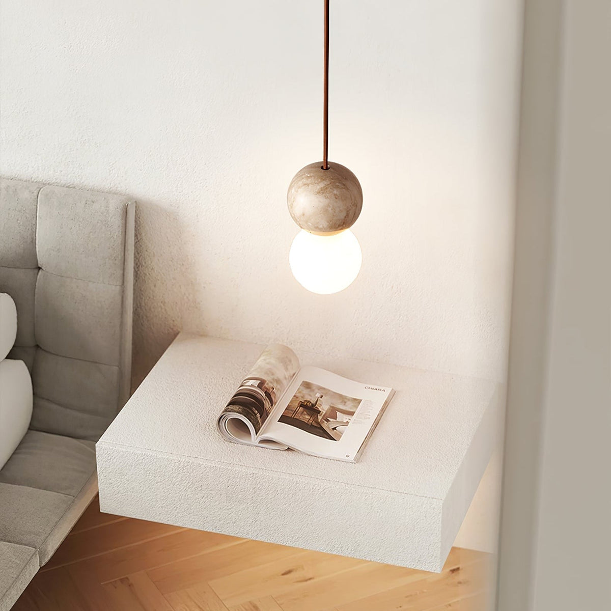 Bohya Travertine Pendant Light