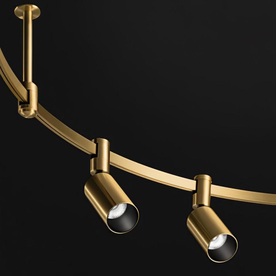 Ivrinir Ringed Brass Pendant Lamp